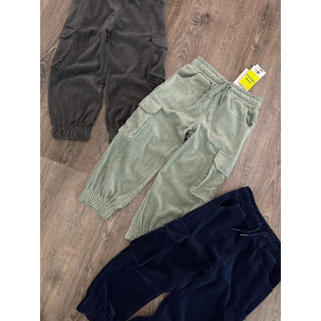 Quần jogger nhung tex cho bé