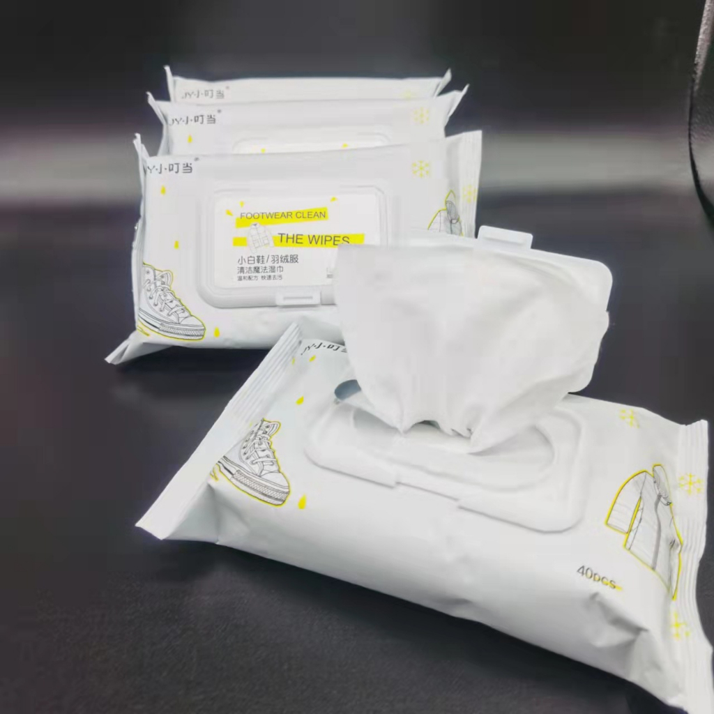 Gói 40 Tờ Khăn Giấy Ướt Lau Giày Sneaker, Giày Thể Thao Nam Nữ, Balo, Túi Xách