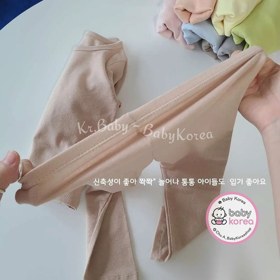 Bộ quần áo giữ nhiệt lót lông MiniCloset made in Korea màu sắc Pastel cho bé từ 8-30kg trời trang trẻ em BABYKOREA