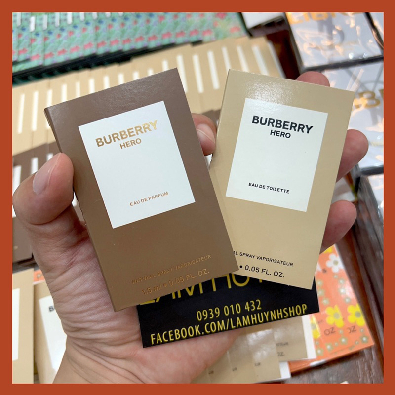 Vial Nước hoa BURBERRY HERO Edt - Edp 1,5ml