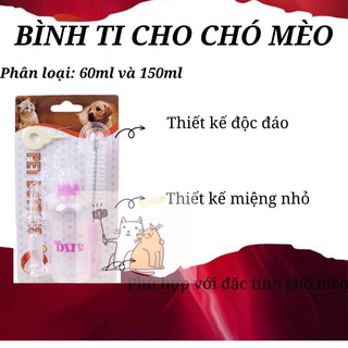 BÌNH SỮA CHO PET THÚ CƯNG CHÓ MÈO Thể tích bình 60ml