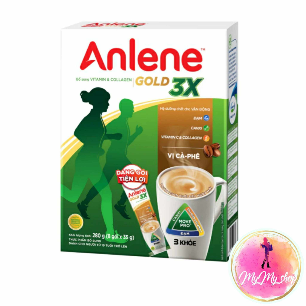 Combo 5 hộp Sữa Bột Anlene Cà phê (280g)