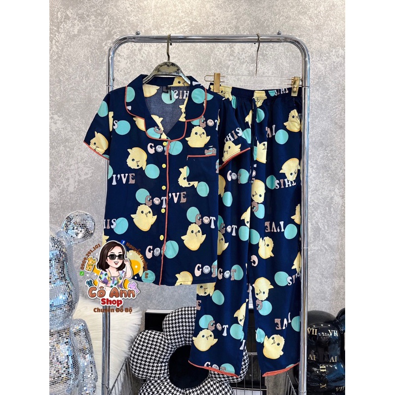 Pyjama tole lanh tay ngắn