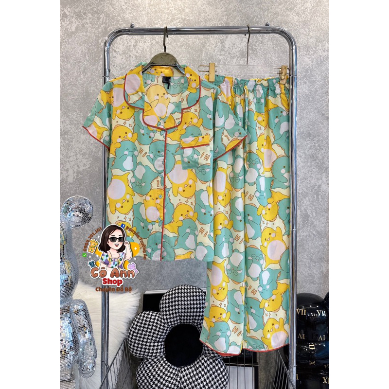 Pyjama tole lanh tay ngắn