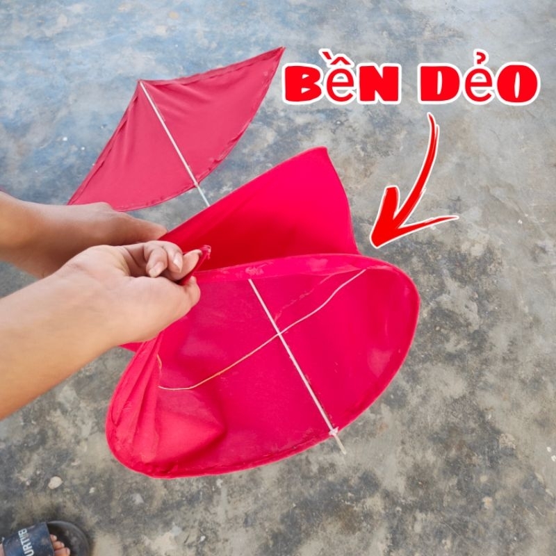 Diều sáo 1M làm từ cap quang và vải chống thấm đã hoàn thiện