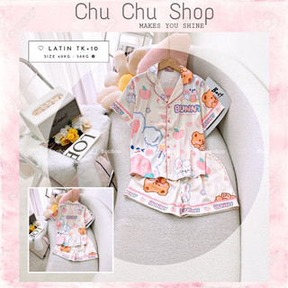 Đồ bộ mặc nhà đồ ngủ boo pijama lụa latin bst spring form tay ngắn/đùi freesize 40_58kg