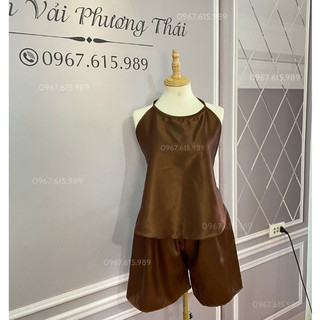 Bộ yếm massage, yếm gội đầu dưỡng sinh chất LỤA dày, mát, mịn