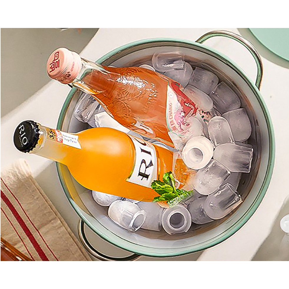 Máy Làm Đá Viên Hicon Tủ Đá Giữ Nhiệt Mini Gia Đình Tạo Đá Siêu Tốc Trong 6 -  Phút