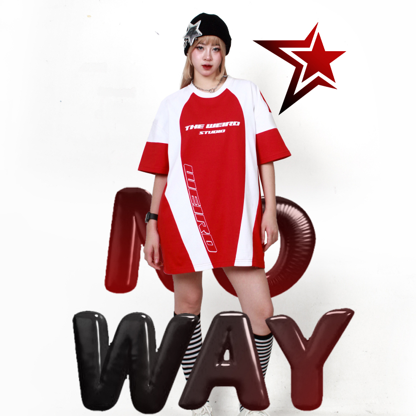 LOCAL BRAND Áo thun The Weird Phong Cách Unisex Form Rộng ATK766