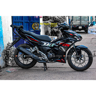 Tem dán mẫu er xe winner x v3 màu đen đỏ
