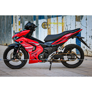Tem dán rs150r xe winner x v3 màu đỏ hrc, đỏ đen