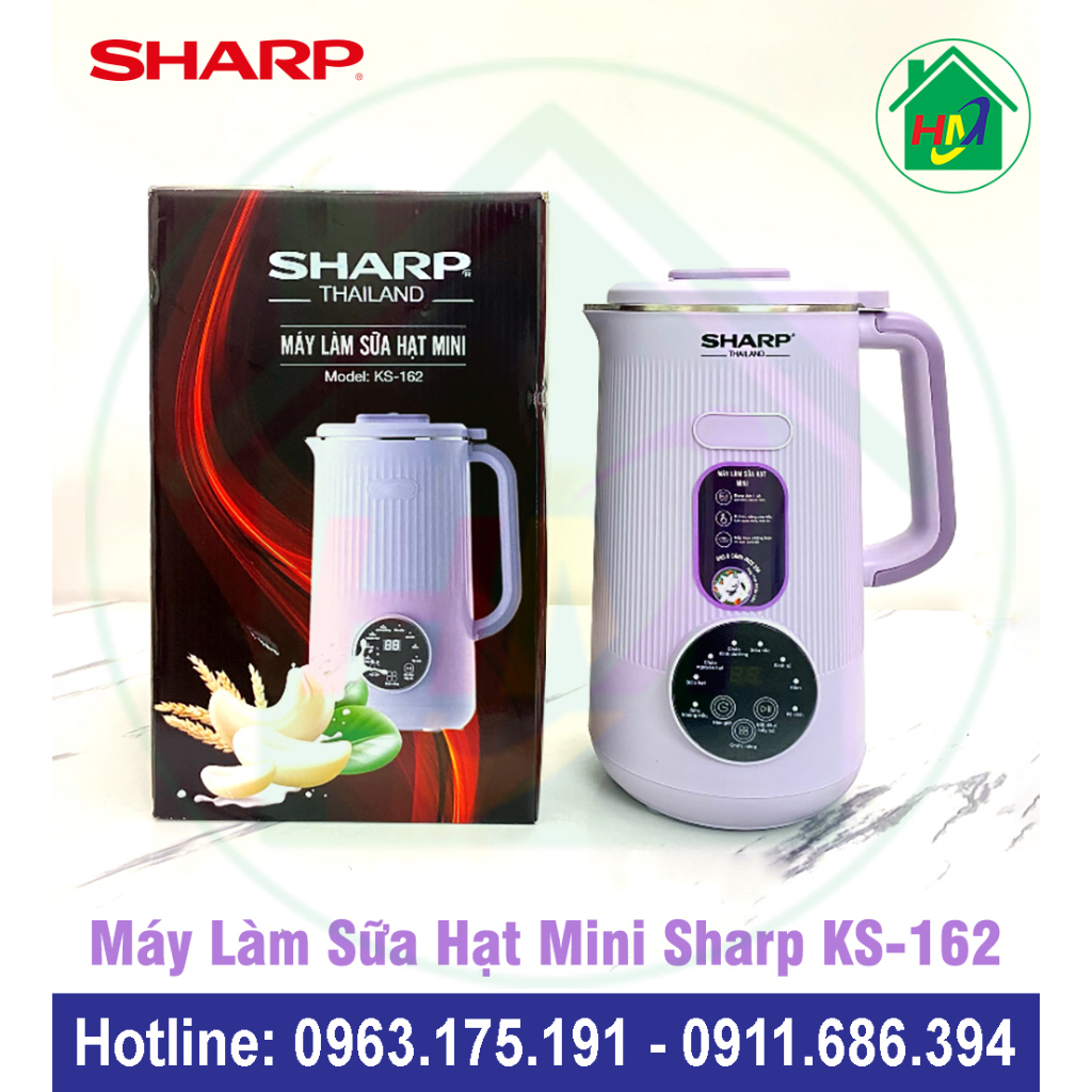 Máy Làm Sữa Hạt Mini KS-162, Máy Xay Nấu Đa Năng Bảo Hành 12 Tháng