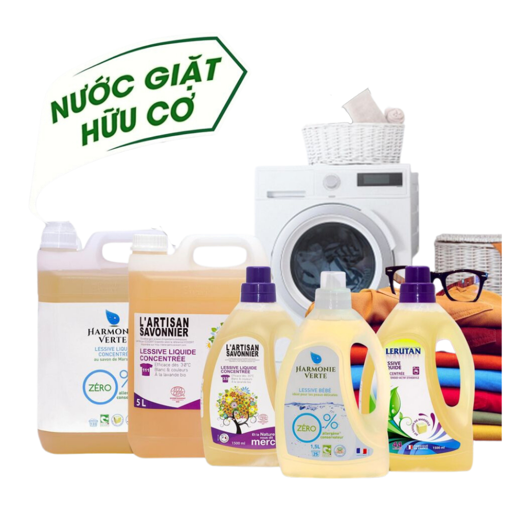 Nước giặt quần áo hữu cơ đậm đặc Harmonie Verte 1,5l