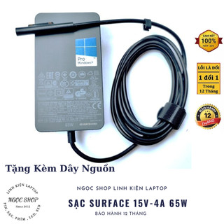 Adapter sạc surface pro 4 m3 15v-4a 65w microsoft surface 1625 1724 1796 1800 ms19 pro 3 4 5 6 7