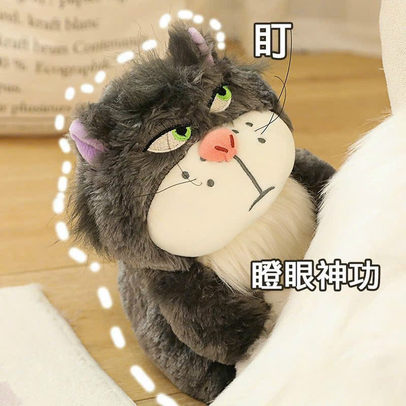 Gấu Bông Mèo Lucifer Mặt Quạo, Mèo đen Lucifer Disney hàng chuẩn đẹp y hình