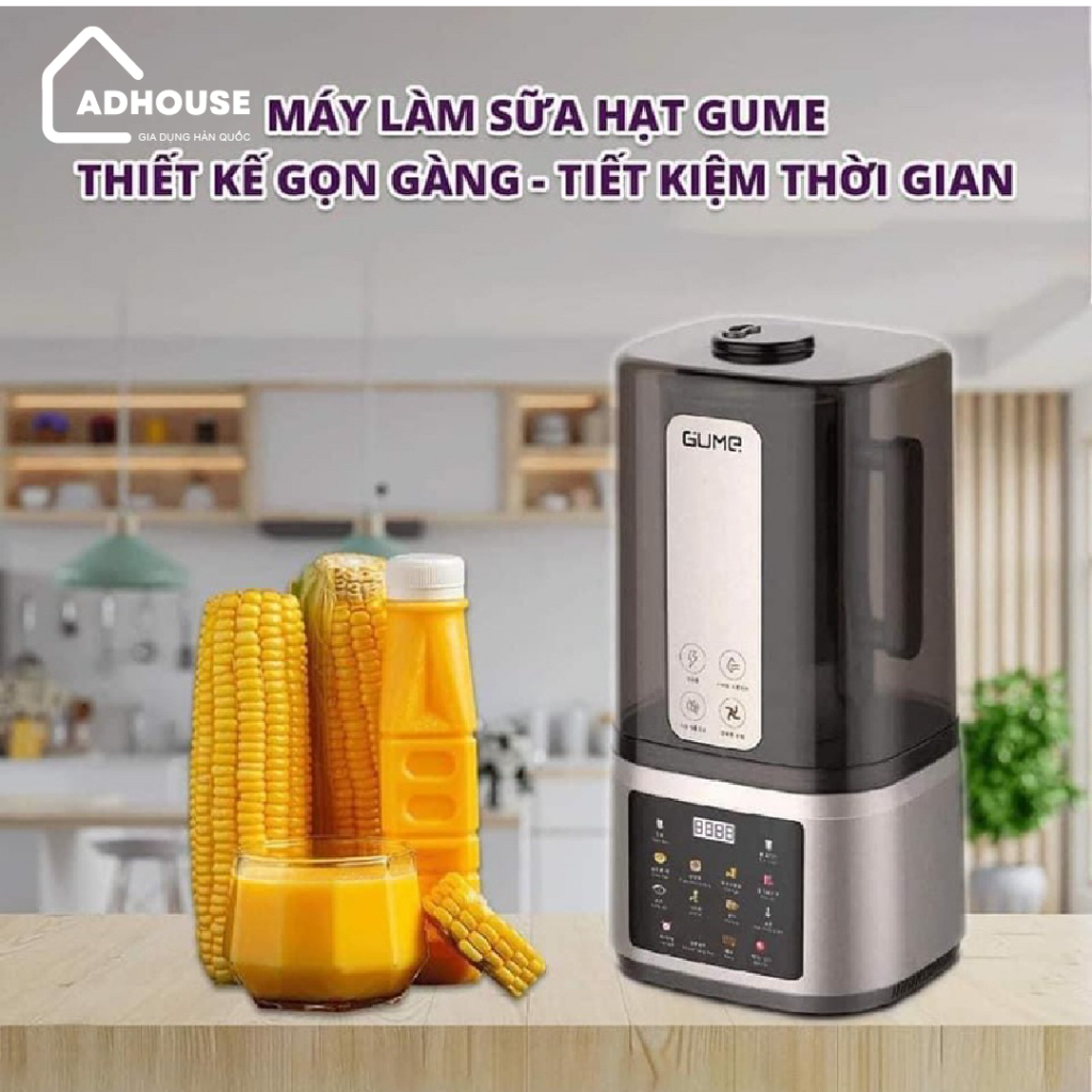 Máy Làm Sữa Hạt Gume GMNMM-2201, Dung Tích  1,6 Lit - Nhập Khẩu Hàn