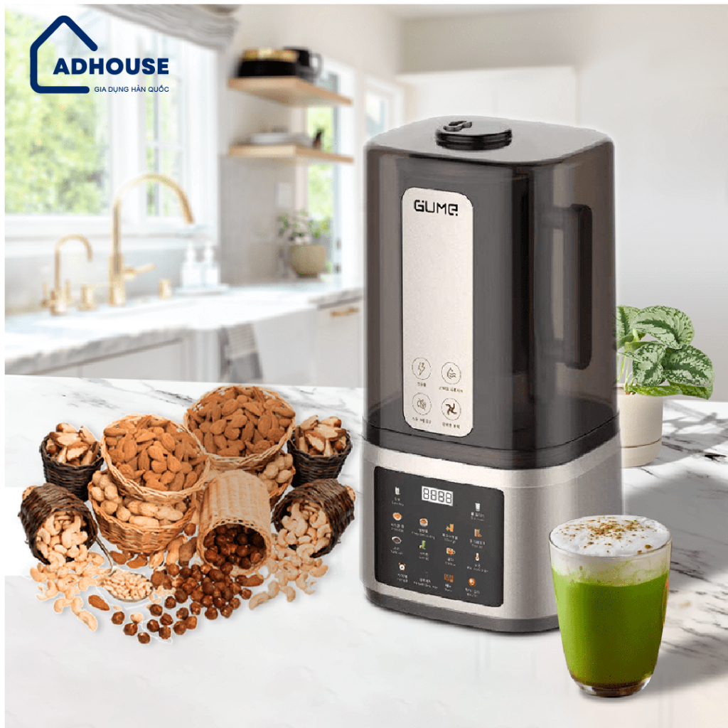 Máy Làm Sữa Hạt Gume GMNMM-2201, Dung Tích  1,6 Lit - Nhập Khẩu Hàn