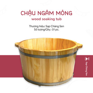 Chậu ngâm mông gỗ thông