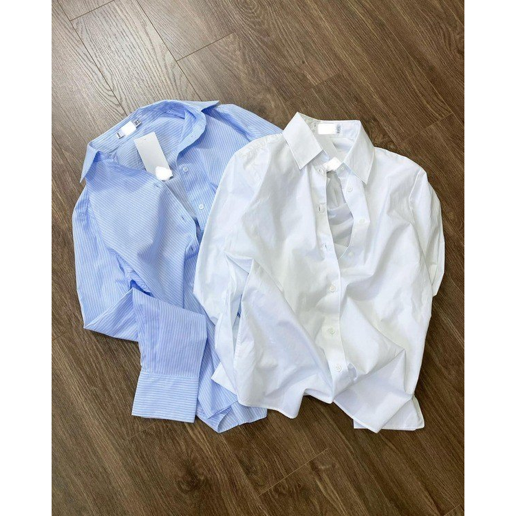 Áo sơ mi tay dài Xịn Store áo sơ mi nữ phong cách công sở 25072304
