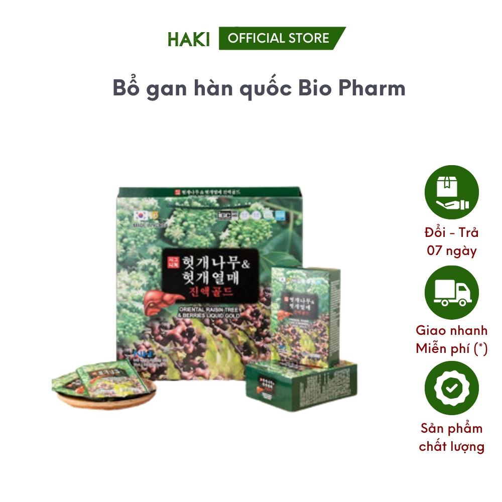 Bổ gan hàn quốc Bio Pharm Thanh Nhiệt Giải Độc 1 hộp (30 gói x70ml) - Haki Korea