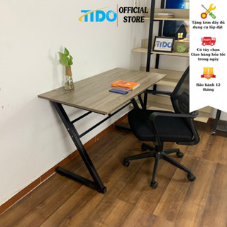 Bàn học khung chân chữ Z cứng cáp TIDO bàn làm việc khung sắt hộp bền đẹp chịu lực tốt