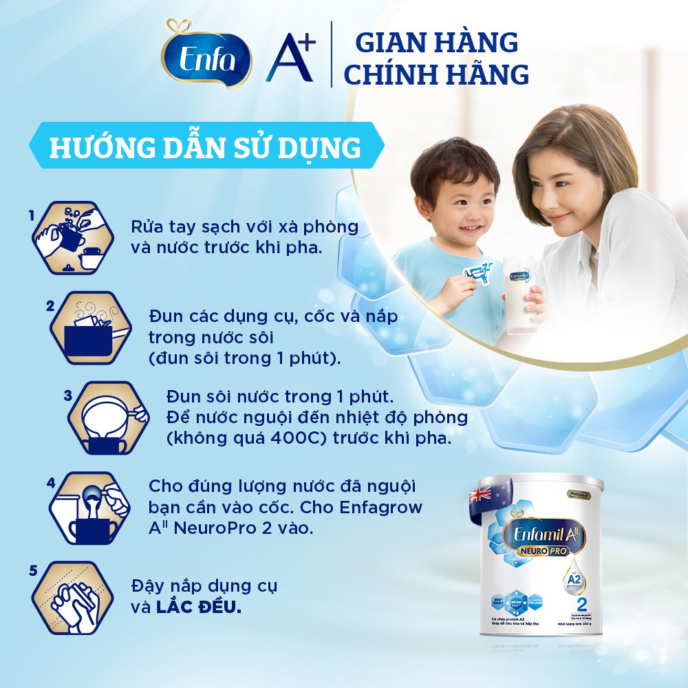 Combo 12 Hộp Sữa bột Enfamil A2 Neuropro Số 1/2/3 – 350g Màu Trắng