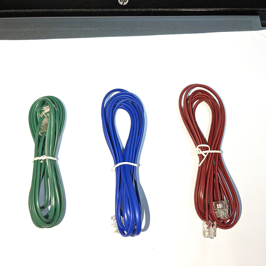 Dây line dây nguồn 1,5-2m có 2 jack cắm nối giữa 2 máy điện thoại cố định hay nối từ ổ cắm trên tường. LKLINE2M