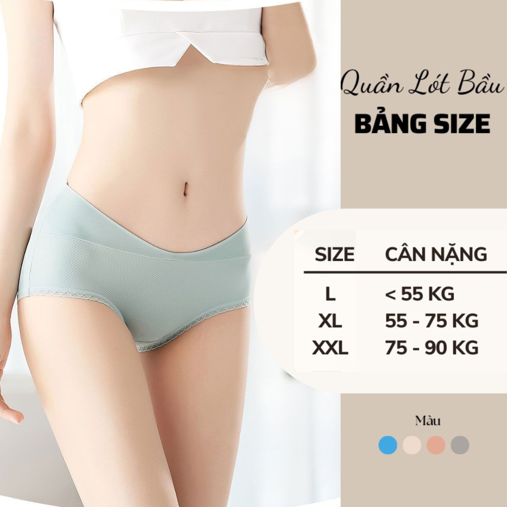 Quần Lót Bầu Larosa Cạp Chéo Chất Liệu Cotton Thông Hơi Kháng Khuẩn Bigsize LA88Q