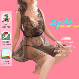 Váy ngủ voan mỏng cosplay cô dâu - CD002
