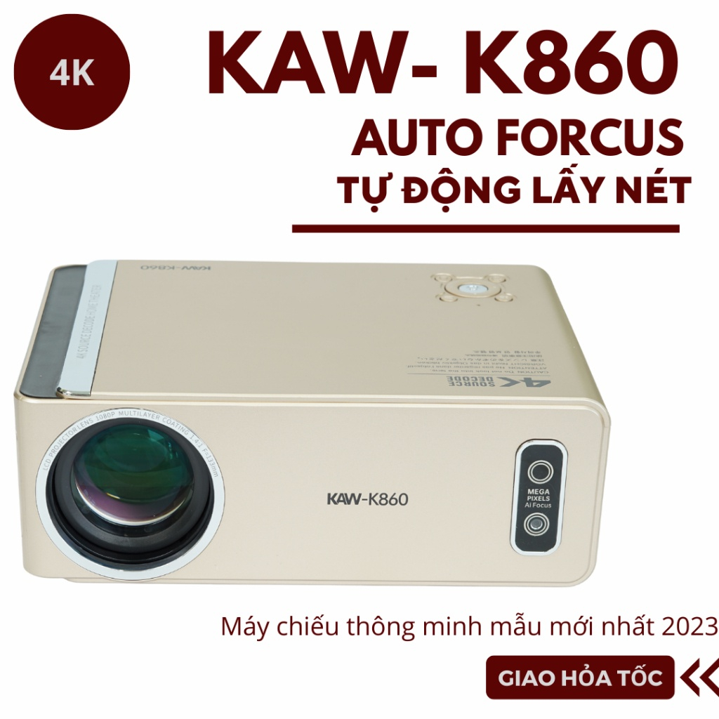 Máy Chiếu 4K Siêu Nét, Máy Chiếu Android Kaw K850. Bảo Hành 1 Đổi 1