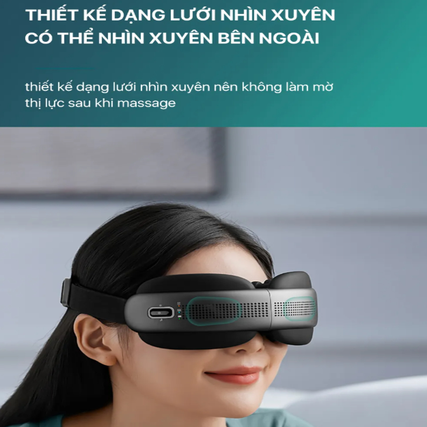 Máy massage mắt công nghệ VibWave chườm nóng 16 điểm tiếp xúc thương hiệu cao cấp Philips PPM5202E