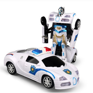 Đồ chơi xe ô tô cảnh sát biến hình Robot