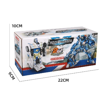 Đồ chơi xe ô tô cảnh sát biến hình Robot