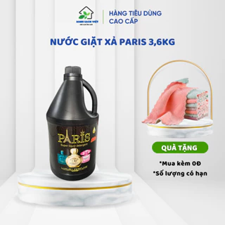 Nước Giặt Xả PARIS 3600ml Hương Nước Hoa Pháp Giặt Sạch Mọi Vết Bẩn Lưu Hương Lâu Bảo Vệ Màu Sắc Quần Áo