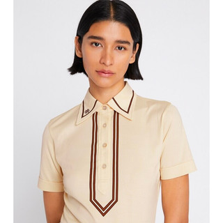 Áo polo Tory Burch cho nữ, áo Tory Burch Retro Mercerized Cotton Polo, Áo polo Retro cho nữ.