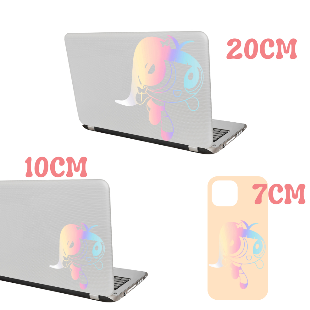 Sticker NewJeans The Powerpuff Girls | Hologram sticker dán trang trí