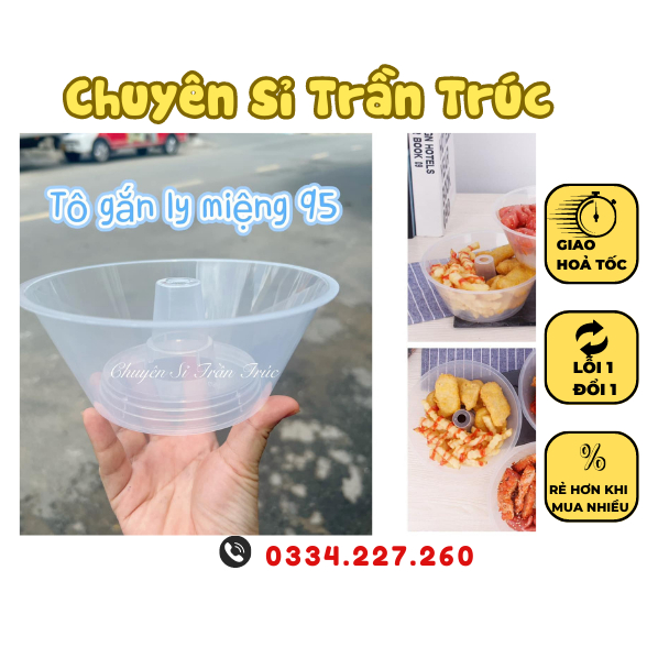 Combo 5 Tô đựng mì, tô đựng cơm, tô phễu, ly kèm tô, cốc kèm bát tiện lợi để đồ ăn, mì xúc xích, ly tô, ly bát, ly cốc
