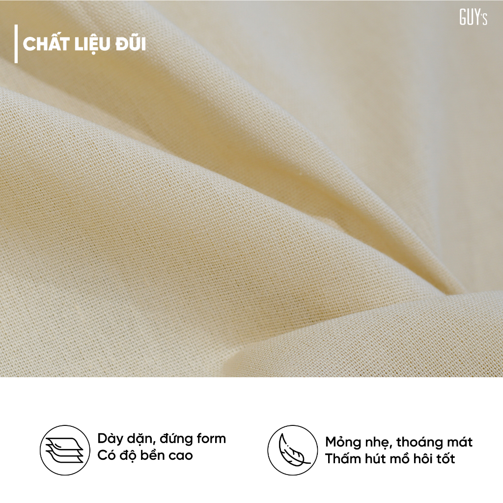 Áo sơ mi đũi dài tay cổ trụ Hey i just met you GUY's Closet, Cổ trụ, Nhiều màu