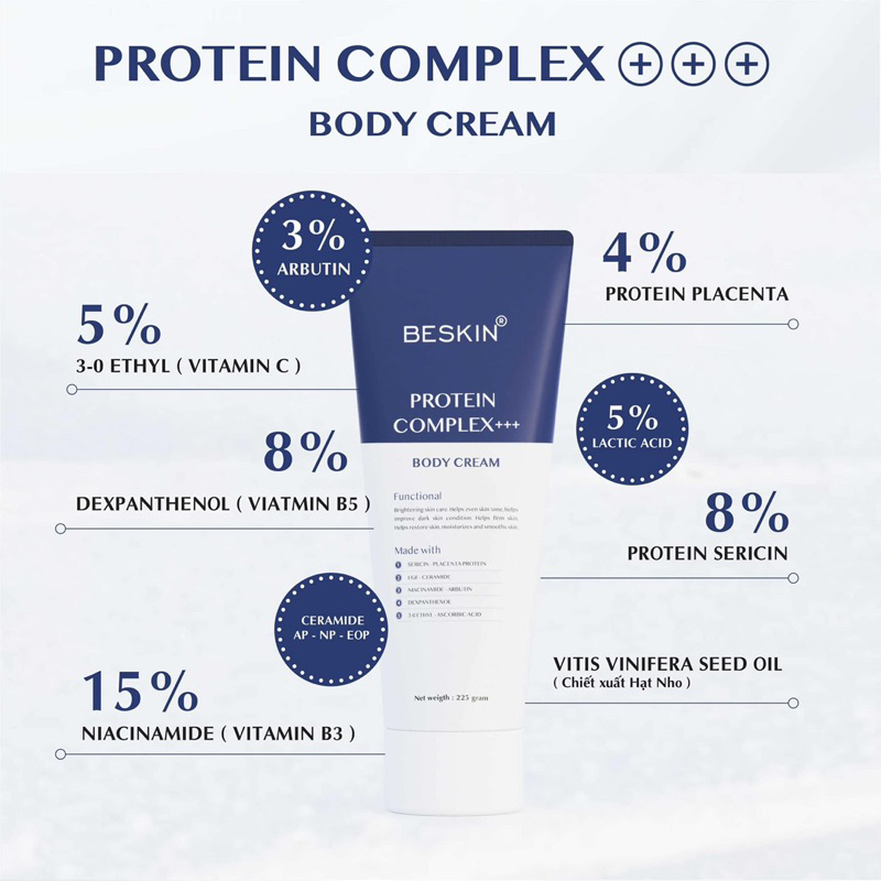 Kem Body Vitamin Trắng Da Khử Thâm