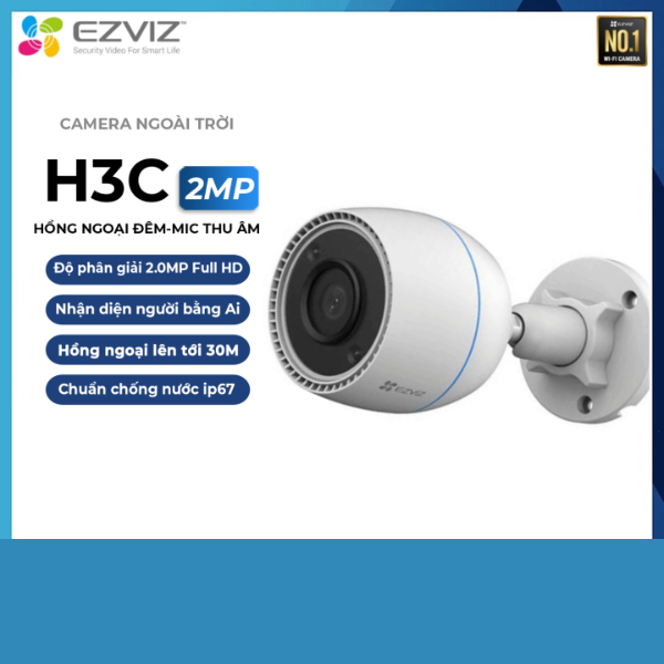 Camera wifi ngoài trời EZVIZ H3C 2MP - 1080P Đèn hồng ngoại giá rẻ