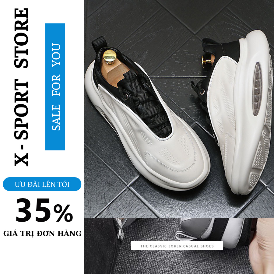Giày Nam Sneaker Thể Thao - Tôn dáng Tăng Chiều Cao Phong Cách Trẻ Trung Năng Động Hàng Nhập Khẩu [GIAY BAMI]