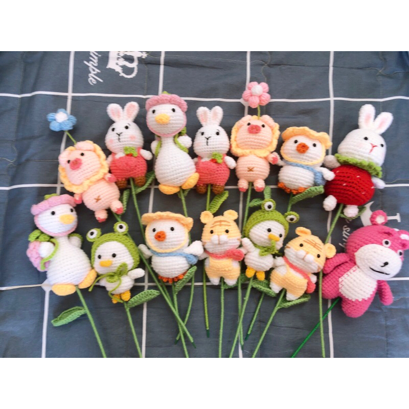 Con thú làm bằng len handmade các con vật ảnh thật shop chụp