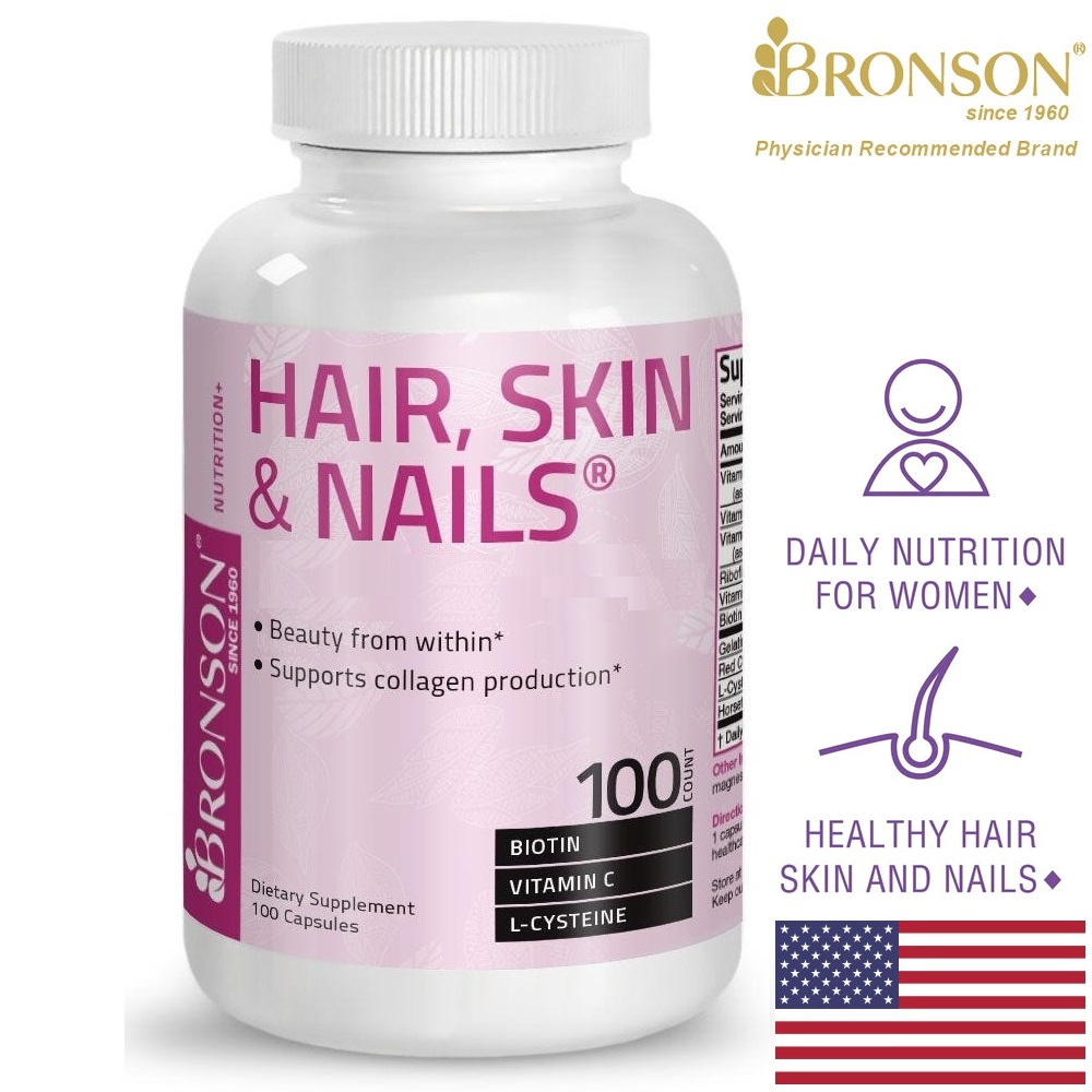 Organic Vitamin Hair Skin & Nails - 100 viên Mỹ - Đẹp da tóc móng