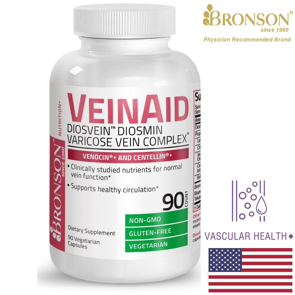 Organic Vitamin Vein Aid - 90 viên Mỹ - Hỗ trợ giãn tĩnh mạch trĩ