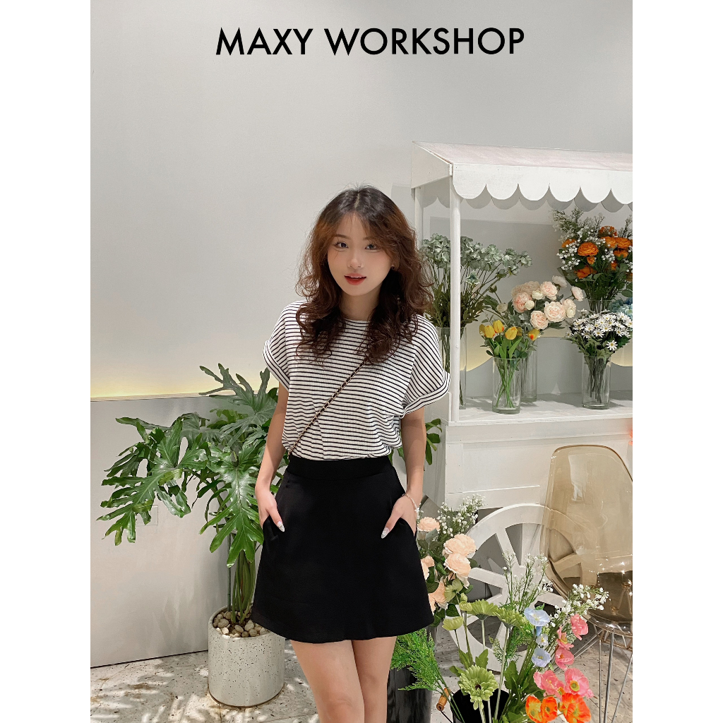 Áo thun sọc cánh dơi Stripped Cozy Tee Maxy Workshop