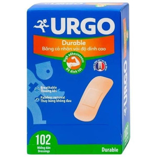 Băng Cá Nhân Urgo [102 miếng] Bảo Vệ Hoàn Hảo Các Vết Thương Nhỏ, Vết Trầy Xước, Rách Da
