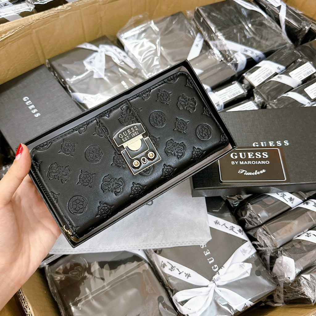Ví dài cầm tay da dập họa tiết sang trọng full box kèm hộp hàng nhập Quảng châu loại 1