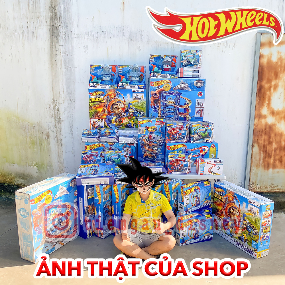 Đồ Chơi HOT WHEELS Đấu Trường Núi Lửa Khủng Long T-Rex - Hot Wheels Monster Trucks T-Rex Volcano Arena Playset