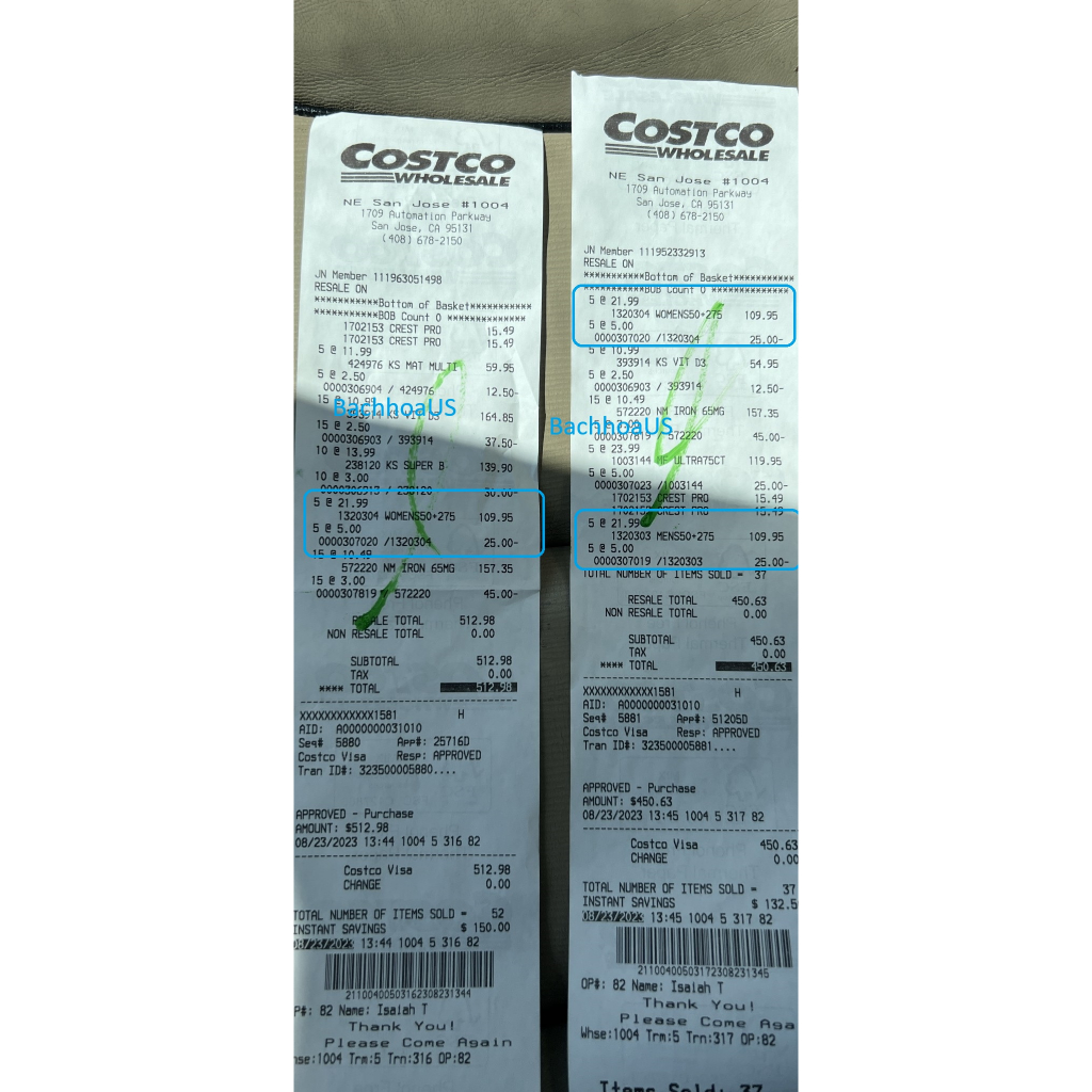 Vitamin Tổng Hợp Centrum Silver nam nữ Men và women 50+ 275 Viên Bổ tổng hợp nữ nam của Mỹ