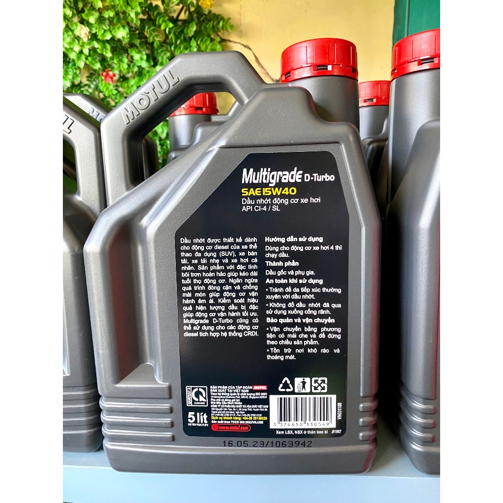 NHỚT ĐỘNG CƠ Ô TÔ MOTUL 15W40 5 LÍT CHÍNH HÃNG MÁY XĂNG VÀ DẦU